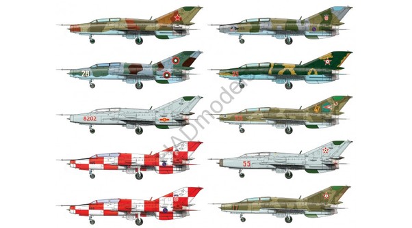 Mikoyan MiG21UM Fishbed part 2 (Russia, Bulgaria,Vietnam, Croatia,Hungary) HAD72145