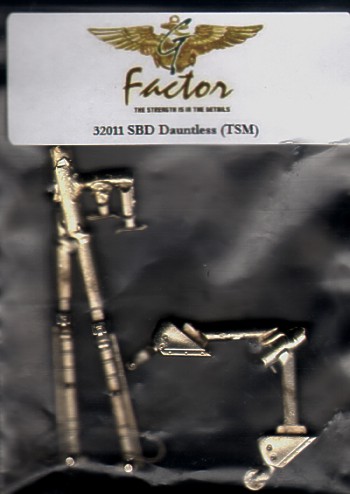 SBD Dauntless landing gear legs and tailwheel (Trumpeter) gfac32011