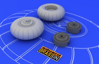 BF110C/D Main undercarriage wheels (Eduard) e648-052