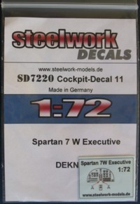 Decal Spartan 7W Executive cockpit sd7220