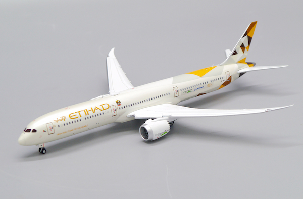 Boeing 787-10 Dreamliner Etihad Airways ''Eco Demonstrator'' A6-BMI Flap Down With Antenna XX4904A