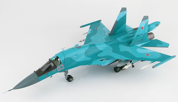 Sukhoi SU34 Fullback Fighter Bomber (Red 03, Russian Air Force, Syria, Jan 2015) HA6301