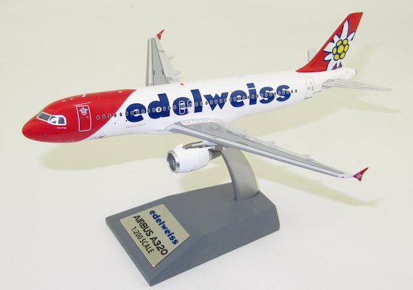 A320-214 (Edelweiss Air) HB-IHZ With Stand JF-A320-019