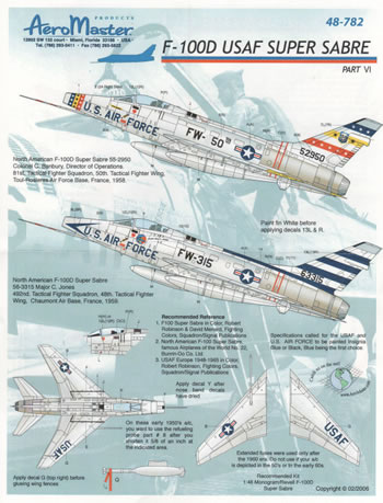 F100D Super Sabres part VI (81 TFS 50TFW, 492TFS 48TFW) AMD48-782