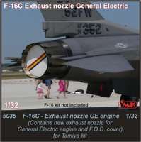 F16C Exhaust nozzle GE Engine Tamiya CMKA5035