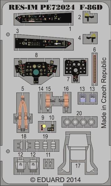 Detailset F86D Sabre Dog (Hasegawa) RESIMPE72024