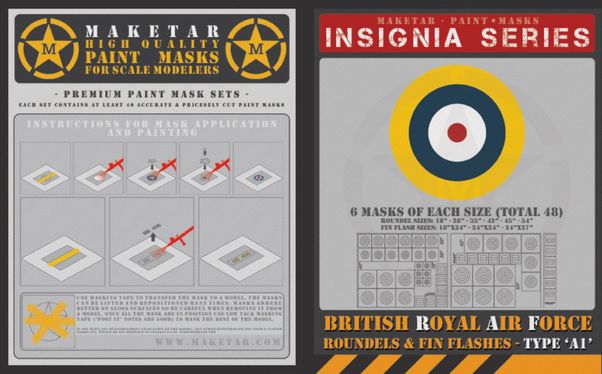 Royal Air Force Roundels Type A1 and Fin Flashes (48 roundels) MM72009