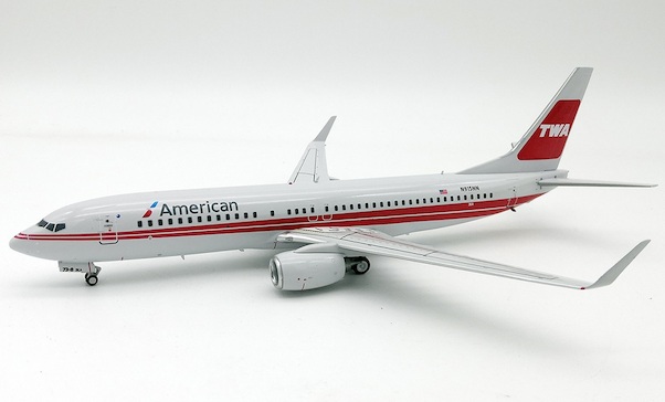 B737-800 (American Airlines / TWA) N915NN With Stand IF738W0618
