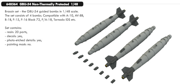 GBU54 Non Termal Protected Bombs (4x) E648564