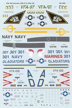 48-1052 F/A18C Hornet (VFA97 & VFA106) 48-1052