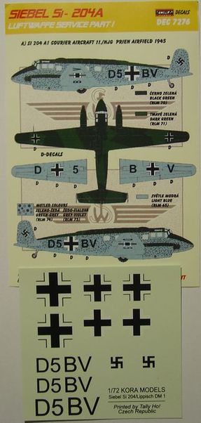 Siebel Si-204A Luftwaffe part I. KDEC7276