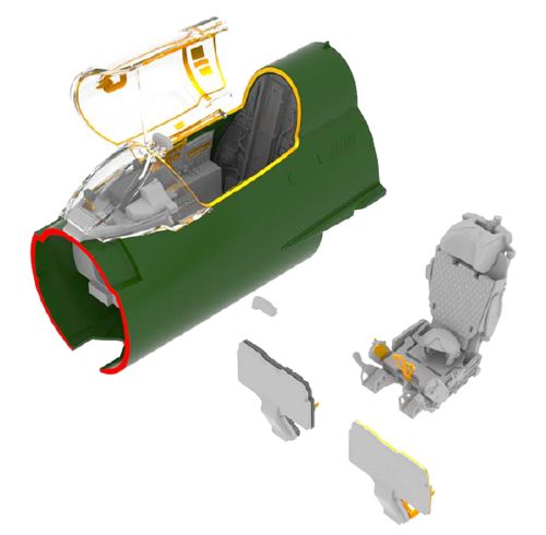 MiG21R Fishbed Interior (Eduard) E648129