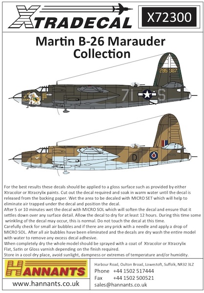 Martin B26 Marauder Collection (7) X72300