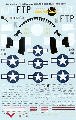 48-979 North American P51B Mustang (353FS & 356FS/354FG) 48-979