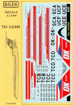 Tupolev Tu154M (CSA old scheme) BID-144919