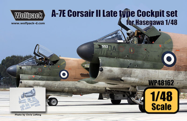A7E Corsair II Late type Cockpit set (for Hasegawa 1/48) WP48162