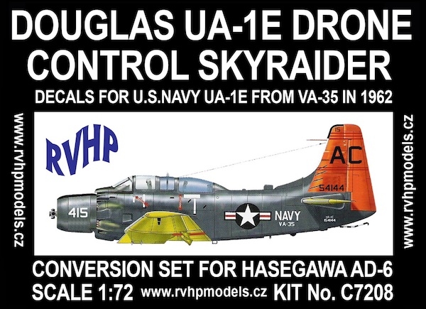 UA1E Drone Control Skyraider (USN), conv. for Hasegawa AD-6 C7208