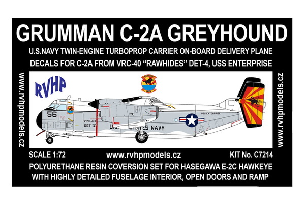 Grumman C-2A Greyhound (VRC-40 Rawhides Det-4, USS Enterprise) C7214