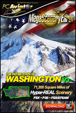 Mega Scenery Earth Version 3, Washington V3 (Download version) DL-MSEV3-WA