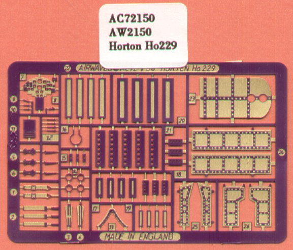 Horten HO229 Detail set AC72150
