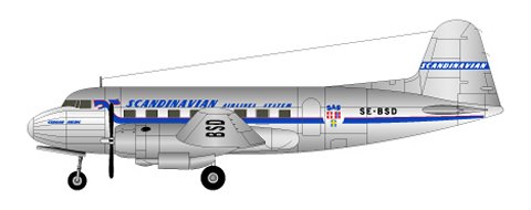 Saab 90 Scandia (SAS) FR14088