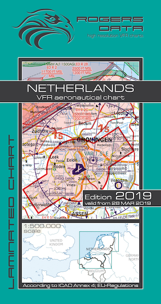 VFR aeronautical chart Netherlands 2019 ROGERS-NL