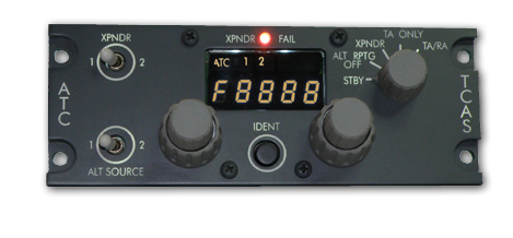 B737 ATC Radio Module, orange digits. 2M18