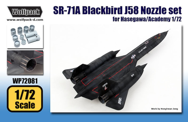 Sr 71a Blackbird J58 Engine Nozzle Set Hasegawa Academy