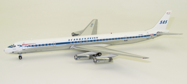 DC8-63 (SAS Scandinavian Airlines) LN-MOY Polished With Stand IFDC8630418P