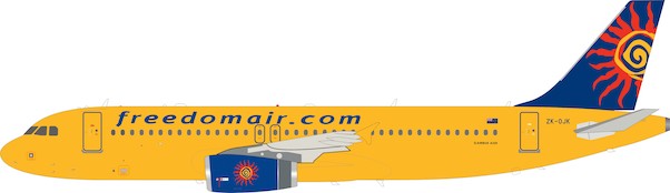 A320-200 (Freedom Air) ZK-OJK With Stand IF320SJ0219