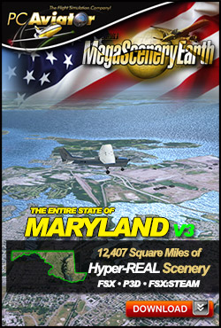 Mega Scenery Earth Version 3, Maryland V3 (Download version) DL-MSEV3-MD