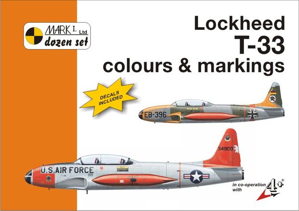 Lockheed T33 Thunderbird colours and markings + decals 9788086637273