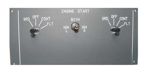 B737 Engine Start panel and system with servo motors. GAUMOTORS