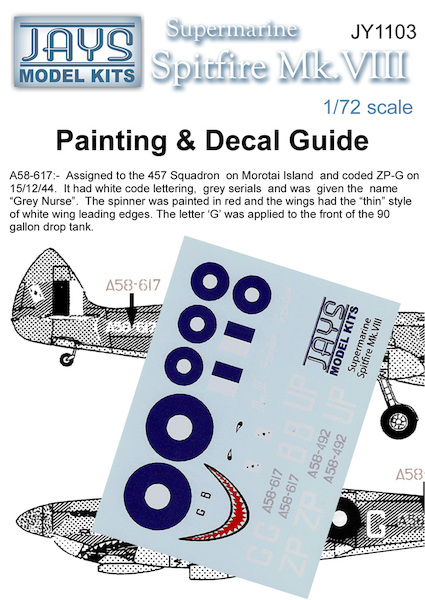 Spitfire MKVIII (RAAF) jy1103
