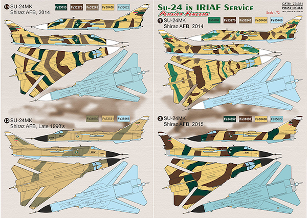Sukhoi Su24 Fencer in IRIAF Service PRS72-281