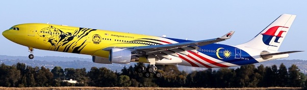 Airbus A330-300 Malaysia Airlines Harimau Malaya 9M-MTG 04361
