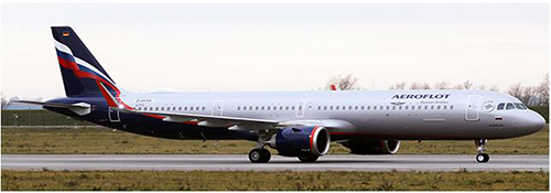 Airbus A321neo Aeroflot VP-BPP With Stand AV2043