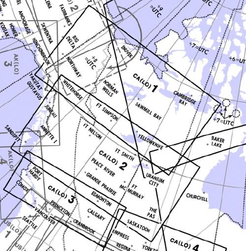 Low Altitude Enroute Chart Canada CA(LO)1/2