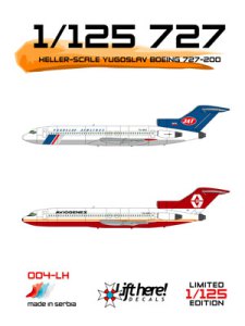 Yugoslav Boeing 727 (JAT, Aviogenex) 004LH