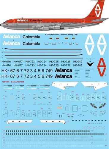 Boeing 720B (Avianca Columbia) sts44213
