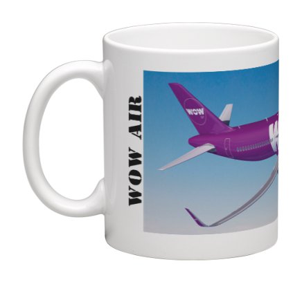 Mug WOW Air Airbus A321 MOK-WOW