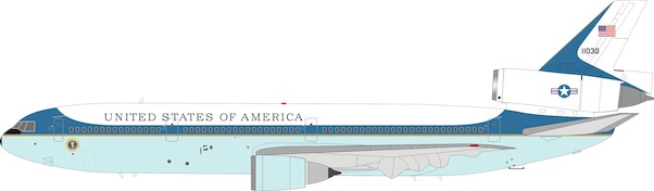 Douglas Dc10 C 10 Usaf United States Of America With Stand Douglas Dc10 C 10 Usaf United States Of America With Stand