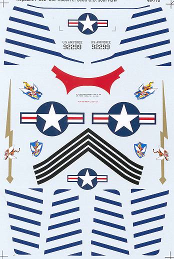 48-770 Republic F84E Thunderjet (36FBW Col. R.L. Scott) 48-770