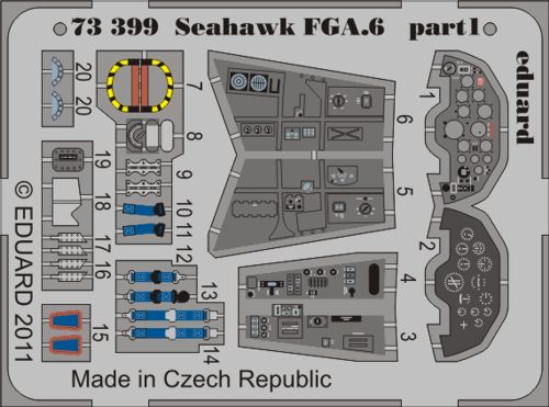 Detailset Sea Hawk FGA6 Self Adhesive (Hobby Boss) E73-399