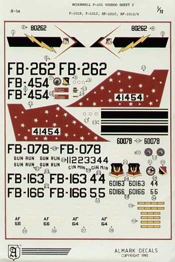 McDonnell F101B/C, RF101C/G/H VooDoo S14
