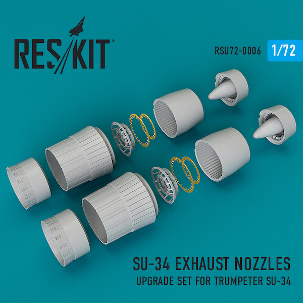 Sukhoi Su34 Exhaust nozzles upgrade set (Trumpeter) RSU72-0006