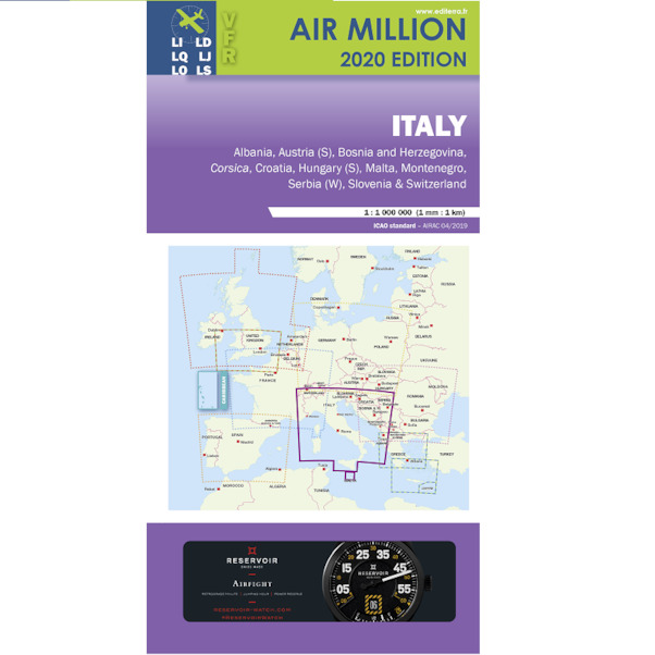 Italy: VFR Chart Italy 2020 3760249830246