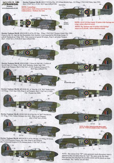 Hawker Typhoon Mk.IB X72179