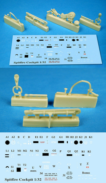 Spitfire MKIX Cockpit Upgrade set (Revell) BR32003