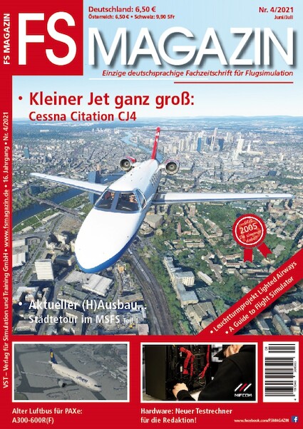FS Magazin: Fachzeitschrift für Flugsimulation nr. 4/2021 Juni/Juli 2021 419704850650504